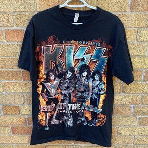 KISS END OF THE ROAD World Tour Band T Shirt Large